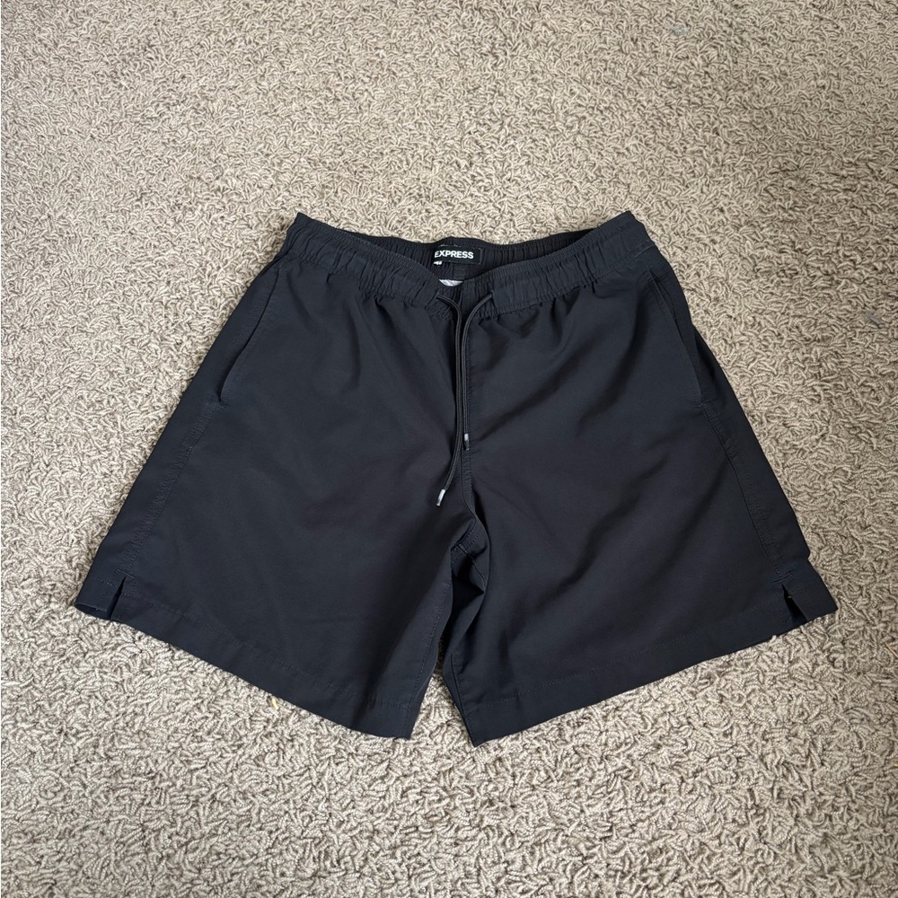 Express Men's Charcoal Athletic Shorts
